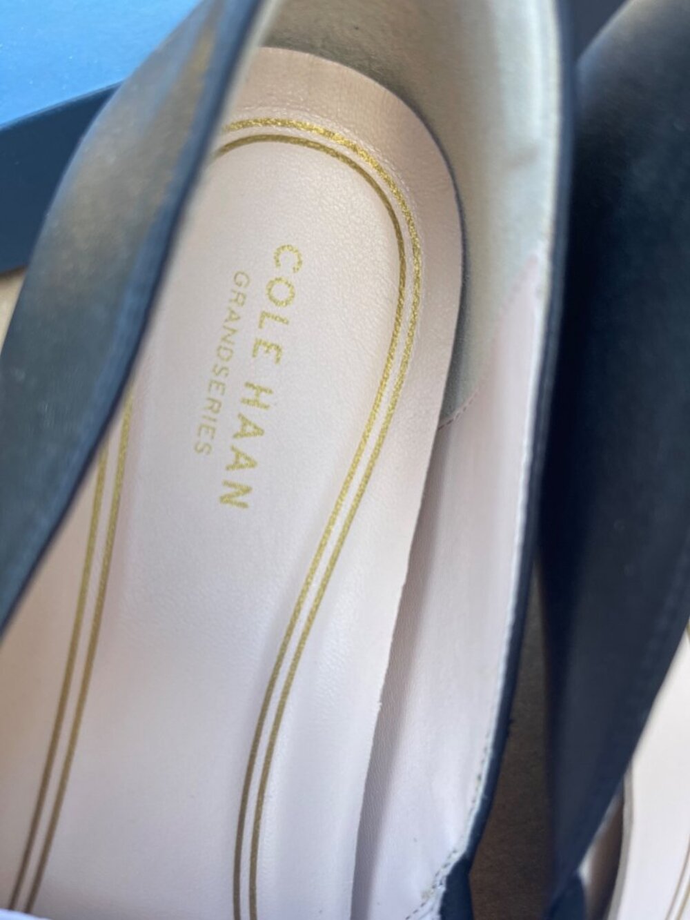 Cole Haan Emory LX Wedge 65mm II Black Pat Stack Leather Size 9B New in Box - Picture 5 of 9